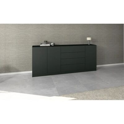 Borchardt Möbel Vaasa Sideboard - 190x79x35cm, schwarz matt Borchardt Möbel Vaasa Sideboard - 190x79x35cm, schwarz matt