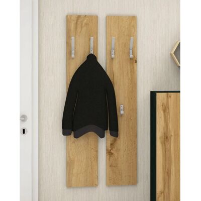 Borchardt Möbel Vaasa Garderobenpaneel - 2 Stück, 6 Haken, Holzoptik Borchardt Möbel Vaasa Garderobenpaneel - 2 Stück, 6 Haken, Holzoptik