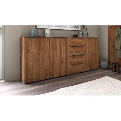BORCHARDT MÖBEL Tom - Vintage Eiche Highboard - 200cm B BORCHARDT MÖBEL Tom - Vintage Eiche Highboard - 200cm B