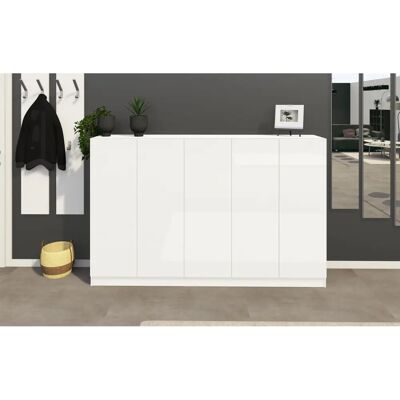 BORCHARDT MÖBEL Schuhschrank - Vaasa - Weiß Hochglanz - Schrank BORCHARDT MÖBEL Schuhschrank - Vaasa - Weiß Hochglanz - Schrank