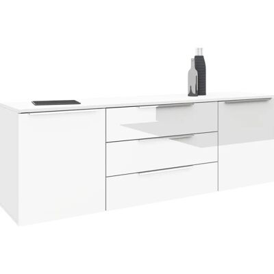 BORCHARDT MÖBEL Oliva Sideboard - 3 Schubladen, 2 Türen, 2 Einlegeböden, weiß BORCHARDT MÖBEL Oliva Sideboard - 3 Schubladen, 2 Türen, 2 Einlegeböden, weiß