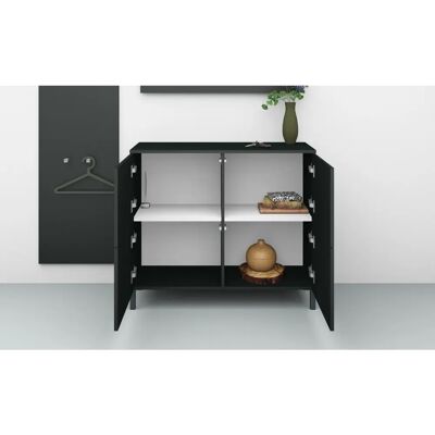 BORCHARDT MÖBEL Haama Schwarz Matt Kleiderschrank-Set BORCHARDT MÖBEL Haama Schwarz Matt Kleiderschrank-Set