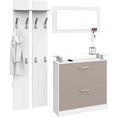 BORCHARDT MÖBEL Finn Garderoben-Set mit Glasablage BORCHARDT MÖBEL Finn Garderoben-Set mit Glasablage