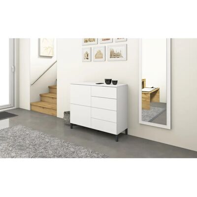 MÖBEL BORCHARDT Sideboard - Höhenverstellbare Einlegeböden, Push-To-Open Türen MÖBEL BORCHARDT Sideboard - Höhenverstellbare Einlegeböden, Push-To-Open Türen