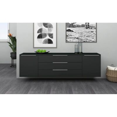 Borchardt Möbel Oliva Schwarzer Sideboard - Sideboard Borchardt Möbel Oliva Schwarzer Sideboard - Sideboard