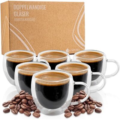 Exitoso - 15816 - Trasparente - 80 ml - Bicchieri da espresso Exitoso - 15816 - Trasparente - 80 ml - Bicchieri da espresso