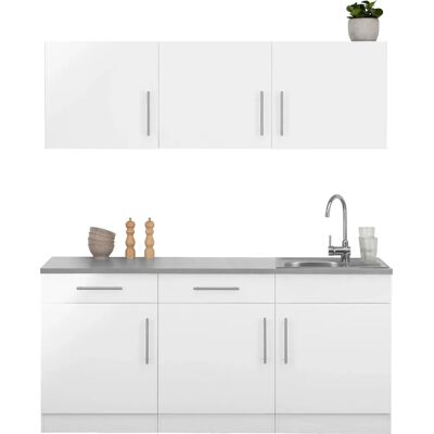 WIHO KÜCHEN Cali - Weiß, 180x60cm, Komplettküchen-Set WIHO KÜCHEN Cali - Weiß, 180x60cm, Komplettküchen-Set