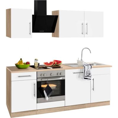 WIHO KÜCHEN Cali - 220x60cm Weiße Küche WIHO KÜCHEN Cali - 220x60cm Weiße Küche