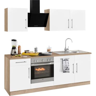 WIHO KÜCHEN - Cali - Weiß matt - Sonoma Eiche - Kitchen unit WIHO KÜCHEN - Cali - Weiß matt - Sonoma Eiche - Kitchen unit