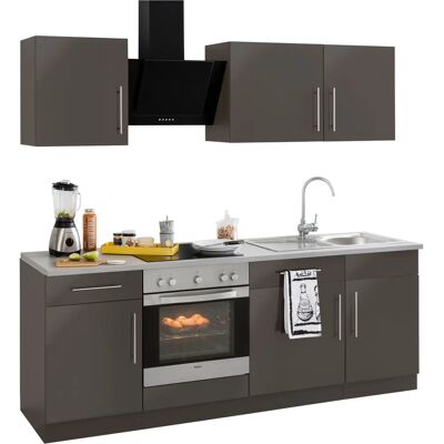 WIHO KÜCHEN Cali - Anthrazit Küchen-Set WIHO KÜCHEN Cali - Anthrazit Küchen-Set