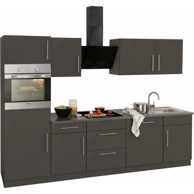 WIHO KÜCHEN Cali - Komplettküchen-Set, grau, 280cm breit WIHO KÜCHEN Cali - Komplettküchen-Set, grau, 280cm breit