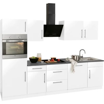 WIHO KÜCHEN Cali Küchen-Set Weiß - Komplett mit Granit-Arbeitsplatte WIHO KÜCHEN Cali Küchen-Set Weiß - Komplett mit Granit-Arbeitsplatte