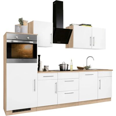 WIHO KÜCHEN Cali - Weiße Einbauküche - 280cm x 60cm WIHO KÜCHEN Cali - Weiße Einbauküche - 280cm x 60cm