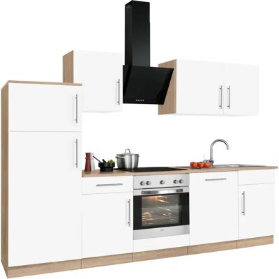 WIHO KÜCHEN Cali Weiß Eiche Küchenzeile - kitchen unit WIHO KÜCHEN Cali Weiß Eiche Küchenzeile - kitchen unit