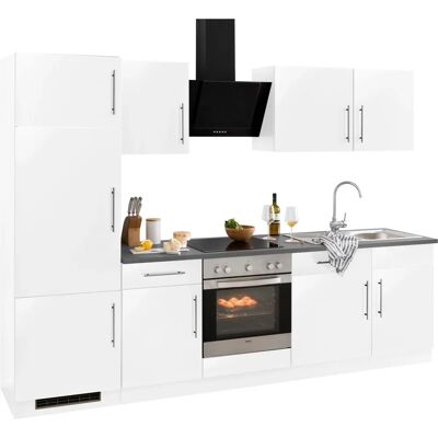 WIHO KÜCHEN Cali - Komplettküchen-Set, 280x60cm, Weiß WIHO KÜCHEN Cali - Komplettküchen-Set, 280x60cm, Weiß