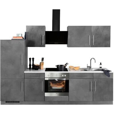 WIHO KÜCHEN Cali - 280cm Grau Küchen Set WIHO KÜCHEN Cali - 280cm Grau Küchen Set