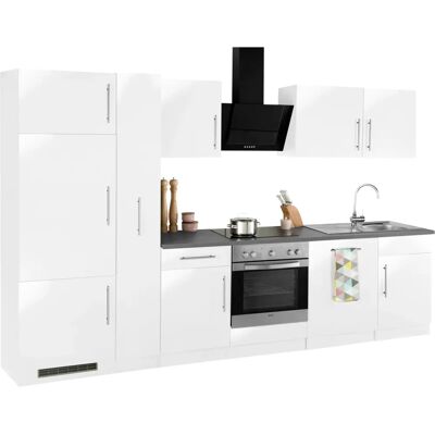 Wiho Küchen Cali Weiße Küche - 310cm x 60cm Wiho Küchen Cali Weiße Küche - 310cm x 60cm