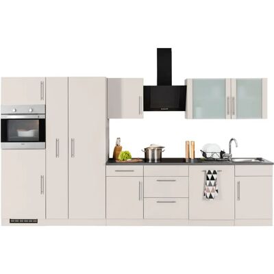 WIHO Küchen Cali Küchenzeile - Beige & Granit - Küchenzeile WIHO Küchen Cali Küchenzeile - Beige & Granit - Küchenzeile