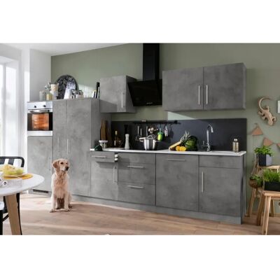 WIHO KÜCHEN Cali - betonfarben, grau, Komplettküchen-Set WIHO KÜCHEN Cali - betonfarben, grau, Komplettküchen-Set