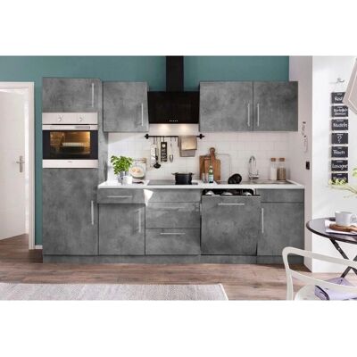 WIHO KÜCHEN Cali Hängeschrank - 50x56,5x35 cm, Betonfarben, Umdrehbare Tür WIHO KÜCHEN Cali Hängeschrank - 50x56,5x35 cm, Betonfarben, Umdrehbare Tür