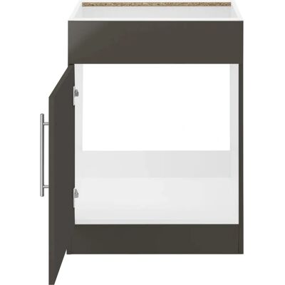 WIHO KÜCHEN Cali Spülenschrank - 60cm, Anthrazit WIHO KÜCHEN Cali Spülenschrank - 60cm, Anthrazit