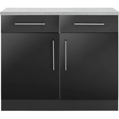 WIHO KÜCHEN Cali - 2-türiger Küchenschrank, Anthrazit WIHO KÜCHEN Cali - 2-türiger Küchenschrank, Anthrazit