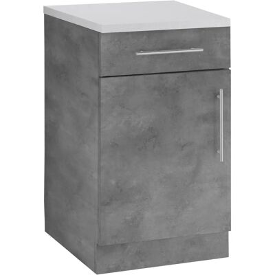 WIHO KÜCHEN Cali Küchen Schrank - betonfarben/Playa Grau - 50cm breit WIHO KÜCHEN Cali Küchen Schrank - betonfarben/Playa Grau - 50cm breit