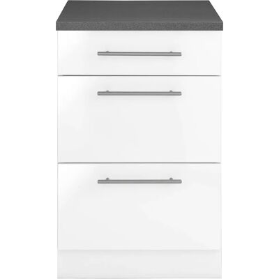 WIHO KÜCHEN Cali Weiß Hochglanz Unterschrank WIHO KÜCHEN Cali Weiß Hochglanz Unterschrank