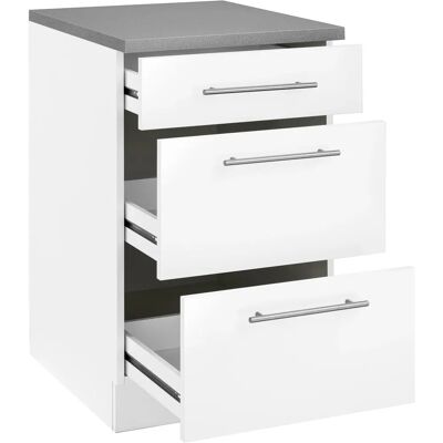 WIHO KÜCHEN Cali Weiß Glanz Unterschrank WIHO KÜCHEN Cali Weiß Glanz Unterschrank