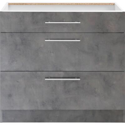 WIHO KÜCHEN Cali Küchenschrank - 2 Schubladen, 90cm breit WIHO KÜCHEN Cali Küchenschrank - 2 Schubladen, 90cm breit