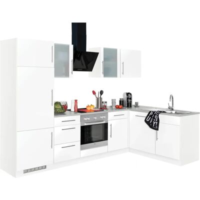 WIHO KÜCHEN Cali - 280x170cm Weiße Einbauküche WIHO KÜCHEN Cali - 280x170cm Weiße Einbauküche