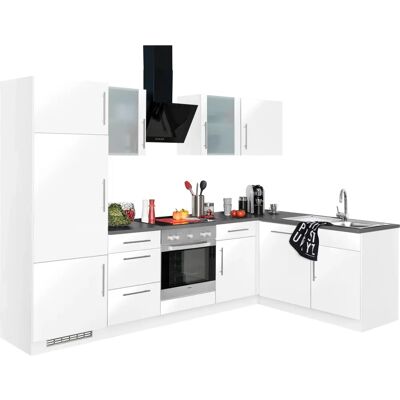 WIHO KÜCHEN Cali Weiß Glanz/Granit Komplettküchen-Set - Küche WIHO KÜCHEN Cali Weiß Glanz/Granit Komplettküchen-Set - Küche