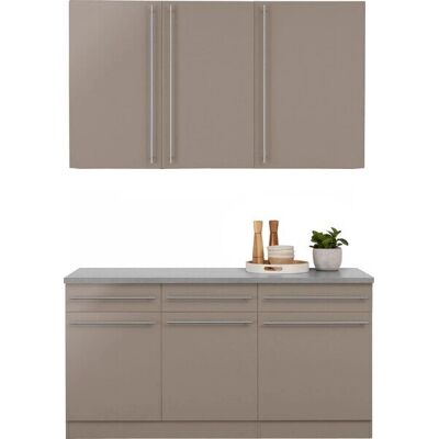 WIHO KÜCHEN Chicago Küchen-Set - 160x60cm - Trüffel WIHO KÜCHEN Chicago Küchen-Set - 160x60cm - Trüffel