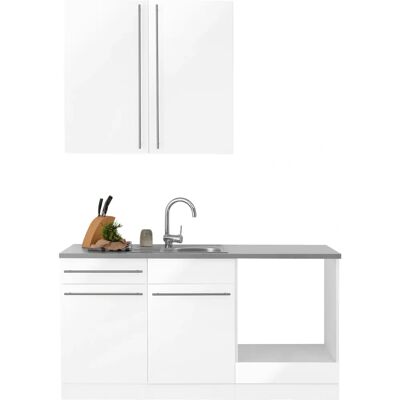 WIHO KÜCHEN Chicago Komplettküchen-Set - 160x60cm, Weiß WIHO KÜCHEN Chicago Komplettküchen-Set - 160x60cm, Weiß
