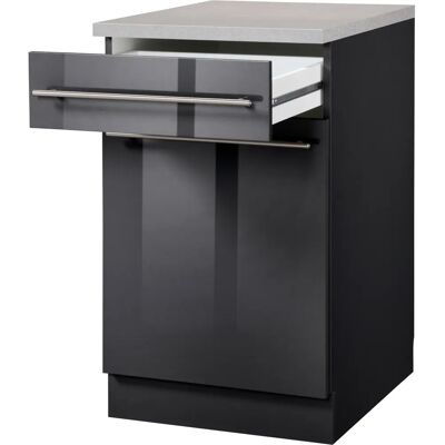 WIHO KÜCHEN Chicago Unterschrank - Anthrazit Grau - 40cm WIHO KÜCHEN Chicago Unterschrank - Anthrazit Grau - 40cm
