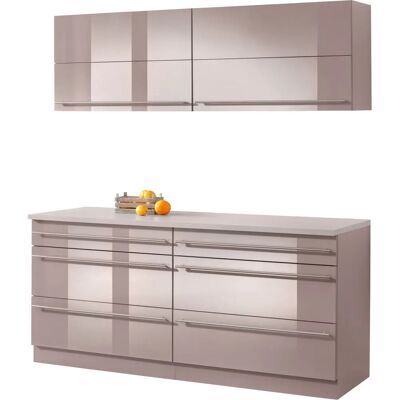 WIHO KÜCHEN Chicago Komplettküchen-Set - Trüffel-Optik WIHO KÜCHEN Chicago Komplettküchen-Set - Trüffel-Optik