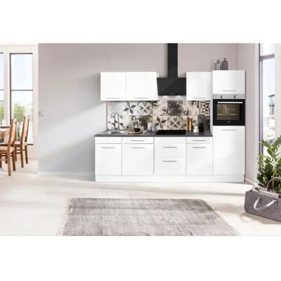 Wiho Küchen Ela - Moderne weiße Küchenzeile mit Geräten Wiho Küchen Ela - Moderne weiße Küchenzeile mit Geräten