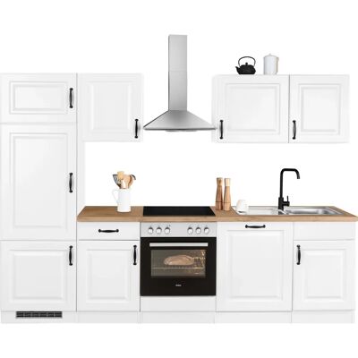 WiHO Küchen Erla Komplettküchen-Set - 280cm x 60cm, Weiß WiHO Küchen Erla Komplettküchen-Set - 280cm x 60cm, Weiß