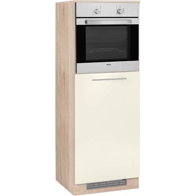 WIHO KÜCHEN Flexi2 Küchenschrank - Magnolia Front, Sonoma Eiche Korpus - 60x165x57 cm WIHO KÜCHEN Flexi2 Küchenschrank - Magnolia Front, Sonoma Eiche Korpus - 60x165x57 cm