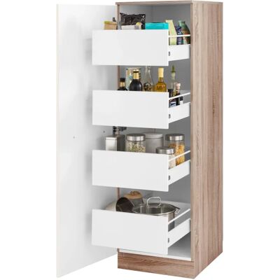 WIHO KÜCHEN Flexi2 Beiger Küchenschrank - 4 Schubladen - 50cm B WIHO KÜCHEN Flexi2 Beiger Küchenschrank - 4 Schubladen - 50cm B