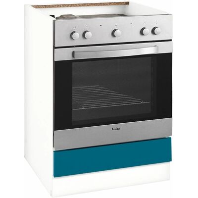 WIHO KÜCHEN Flexi Ozeanblau - Herdumbauschrank WIHO KÜCHEN Flexi Ozeanblau - Herdumbauschrank