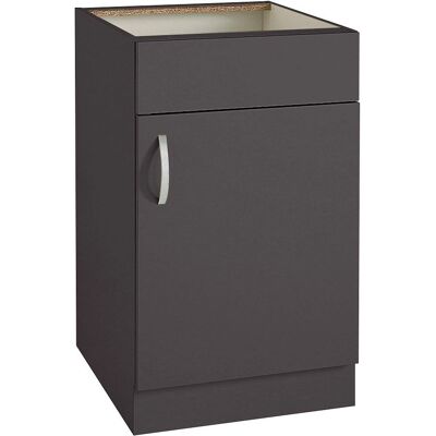 WIHO KÜCHEN Flexi Küchenschrank - Anthrazit - 50x82x57 cm WIHO KÜCHEN Flexi Küchenschrank - Anthrazit - 50x82x57 cm