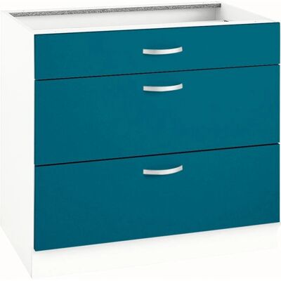 WIHO KÜCHEN Flexi Ozeanblau Unterschrank - Küchenmöbel WIHO KÜCHEN Flexi Ozeanblau Unterschrank - Küchenmöbel