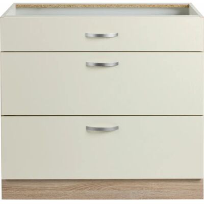 WIHO KÜCHEN Flexi Unterschrank - Magnolie - 90x82x57 cm - Küchenschrank WIHO KÜCHEN Flexi Unterschrank - Magnolie - 90x82x57 cm - Küchenschrank