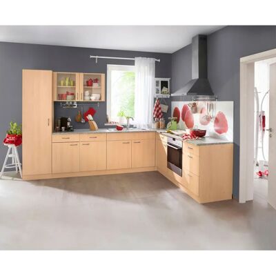 Wiho Kuechen Kiel Buchen Dekor Schrank - 50cm Breit Wiho Kuechen Kiel Buchen Dekor Schrank - 50cm Breit