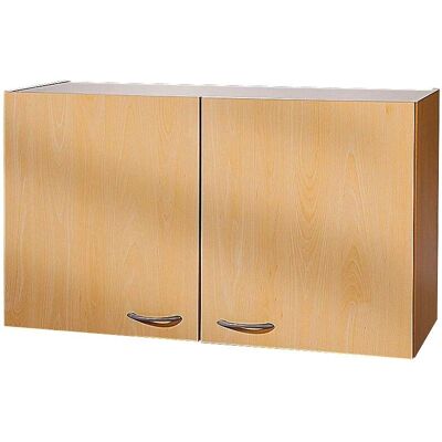 WIHO KÜCHEN Buchen Wandhängeschrank - 100cm breit Küchen Schrank WIHO KÜCHEN Buchen Wandhängeschrank - 100cm breit Küchen Schrank
