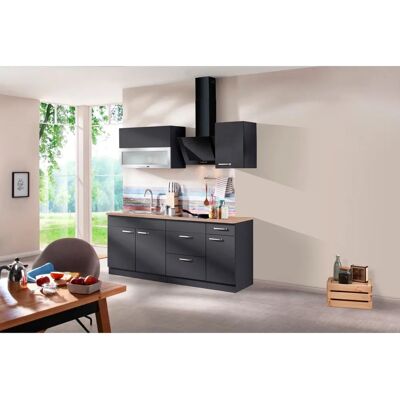 WIHO KÜCHEN Michigan Komplettküchen-Set - 200cm x 60cm - Grau WIHO KÜCHEN Michigan Komplettküchen-Set - 200cm x 60cm - Grau