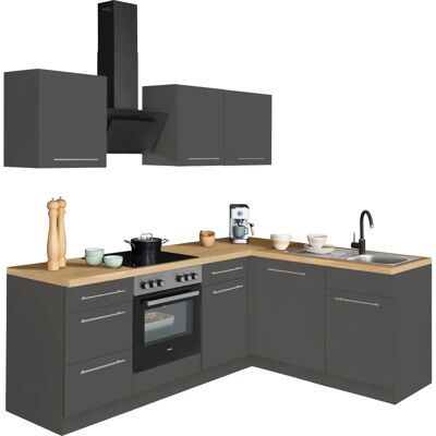 WIHO KÜCHEN Unna - Anthrazit, Sonoma Eiche, 220x170cm - Küche WIHO KÜCHEN Unna - Anthrazit, Sonoma Eiche, 220x170cm - Küche