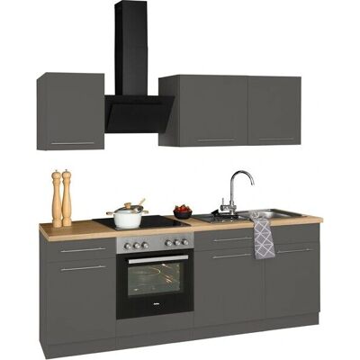 WIHO KÜCHEN Unna Grau Küchenzeile - Küchenmodul WIHO KÜCHEN Unna Grau Küchenzeile - Küchenmodul
