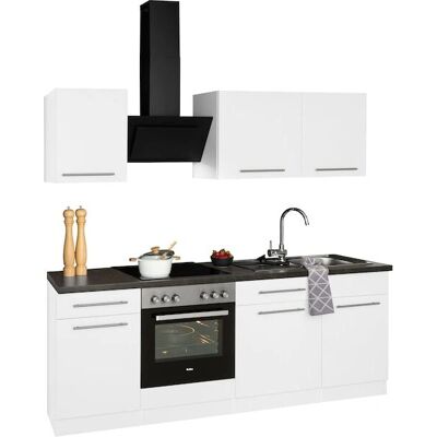 WIHO Küchen Unna Weiße Komplettküchen-Set - Glaskeramikkochfeld WIHO Küchen Unna Weiße Komplettküchen-Set - Glaskeramikkochfeld